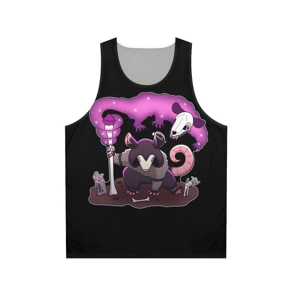 Necromancer Opossum Unisex Fantasy Tank Top