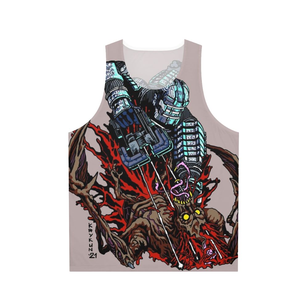 Necromorph horror video game unisex tank top