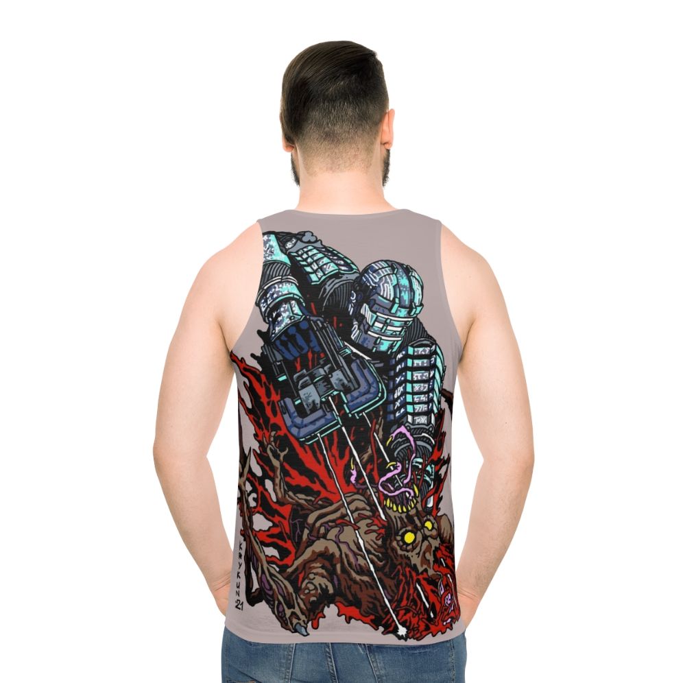 Necromorph horror video game unisex tank top