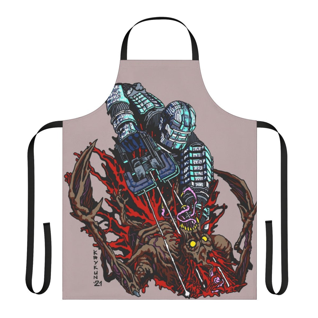 Necromorph-Inspired Space Horror Apron with Dead Space Themes