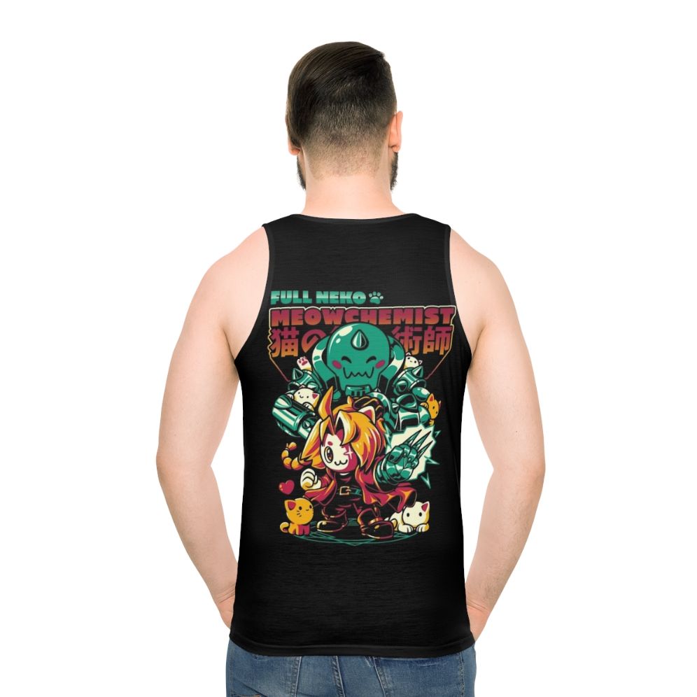 Neko Meowchemist anime inspired unisex tank top