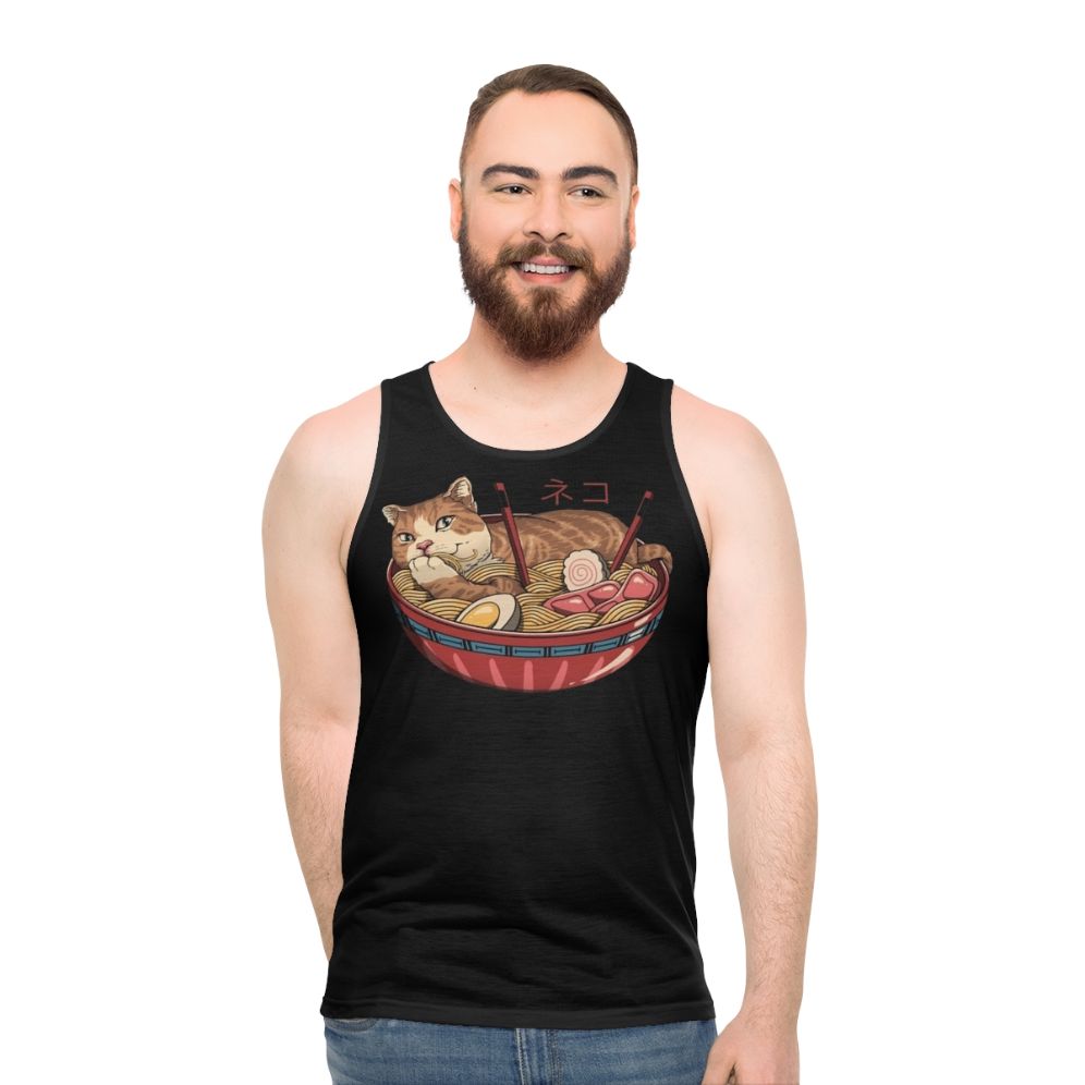 Neko Ramen Bowl Unisex Tank Top