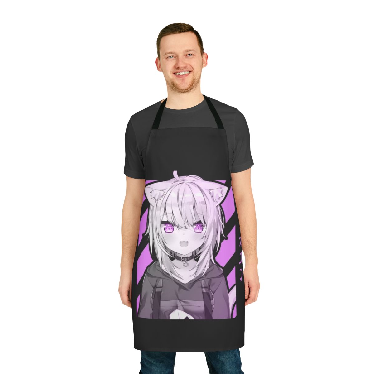 Nekomata Okayu inspired cat-themed apron