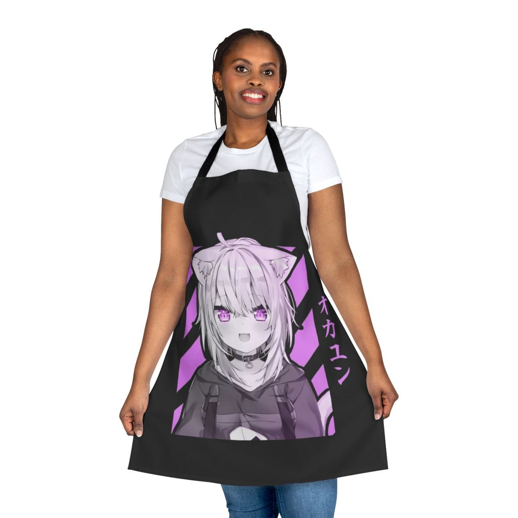 Nekomata Okayu inspired cat-themed apron