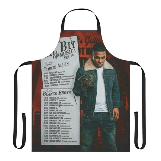 Nelly-inspired Lil Bit of Music Series tour apron with colorful design