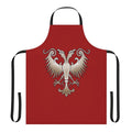 Nemanjić Dynasty inspired apron featuring the white eagle emblem of Serbia