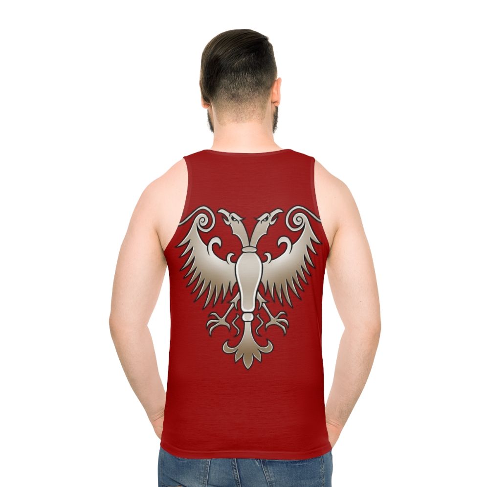 Nemanjic Dynasty Unisex Tank Top with White Eagle Symbol