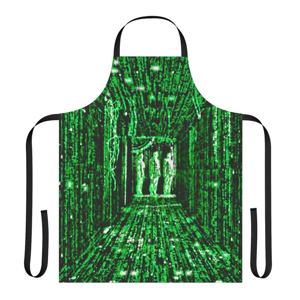 Neo-inspired apron featuring the iconic blue and red pills from The Matrix
