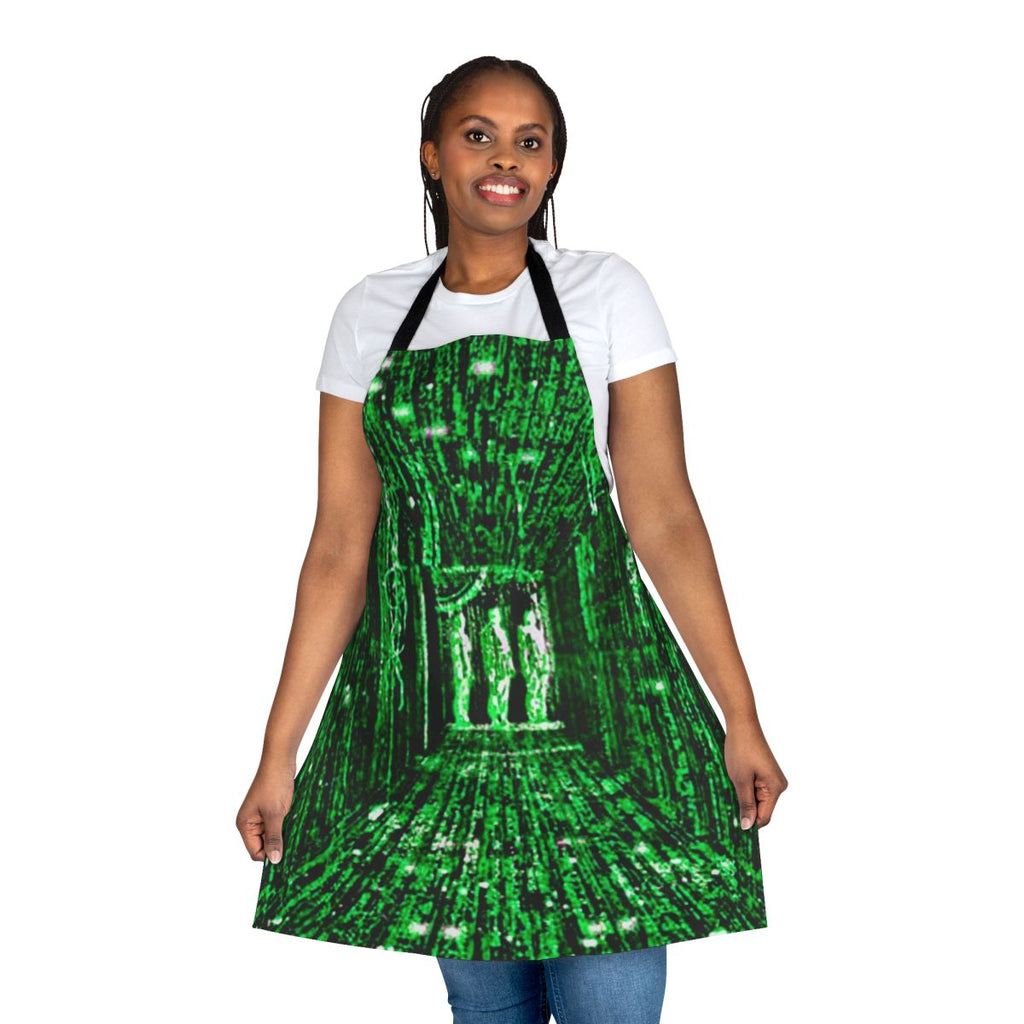 Neo-inspired apron featuring the iconic blue and red pills from The Matrix