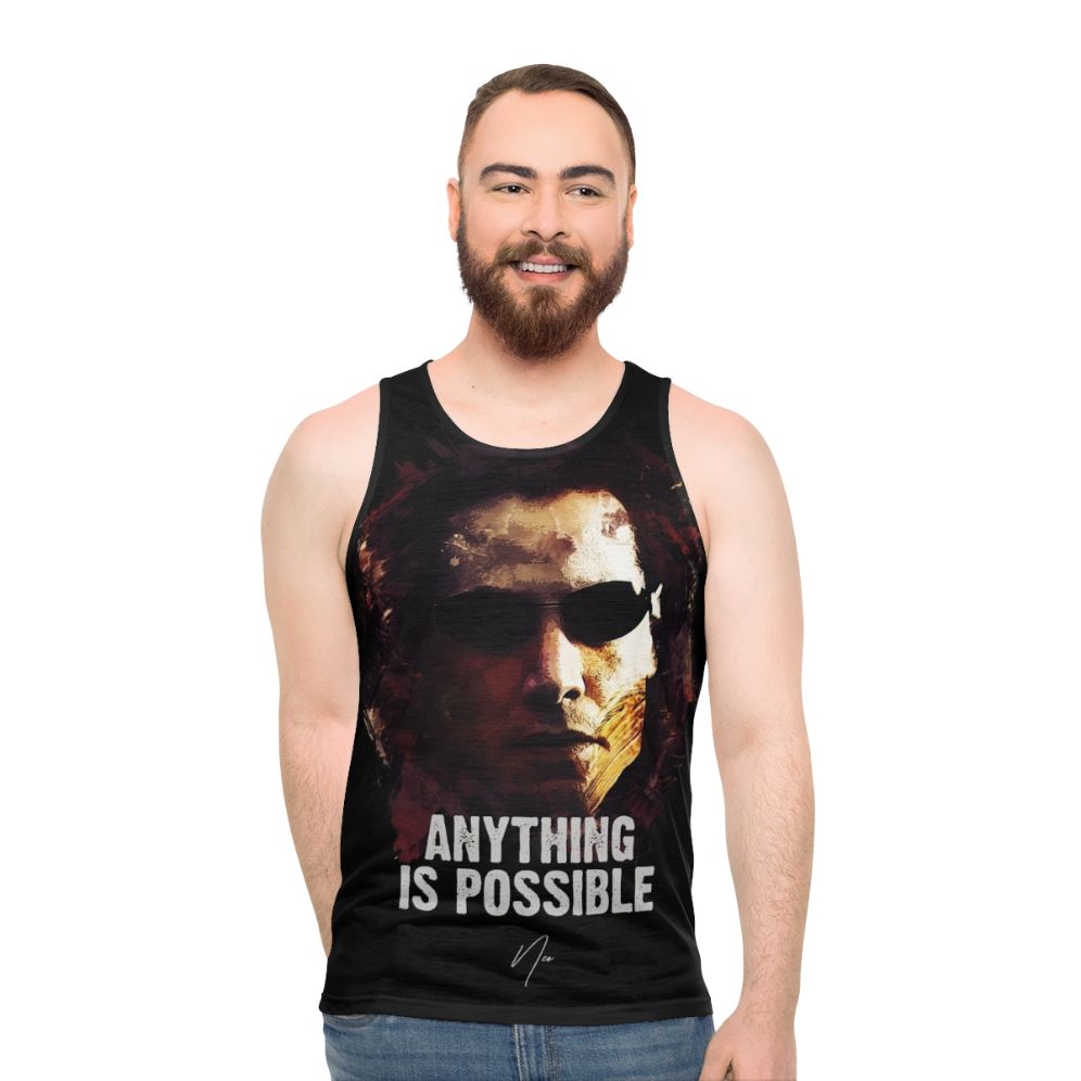 Neo The Matrix Keanu Reeves Unisex Tank Top