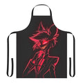Neon Alastor-Inspired Apron - A stylish and durable apron featuring the iconic Hazbin Hotel character, the Radio Demon Alastor.