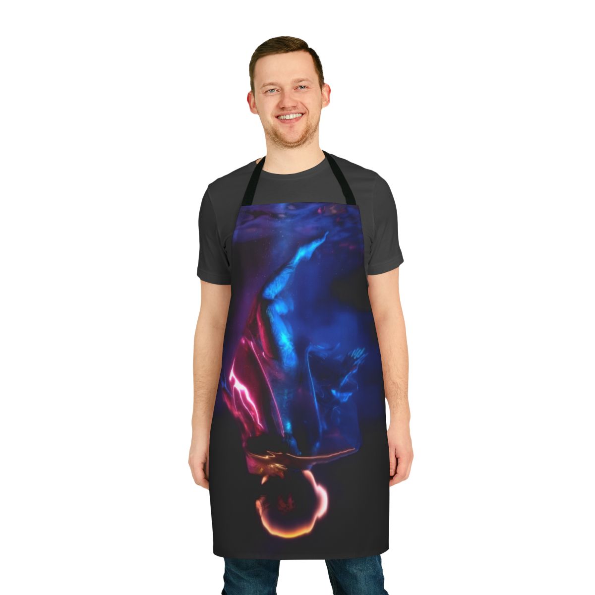 Erra Neon Apron with abstract, metalcore-inspired design
