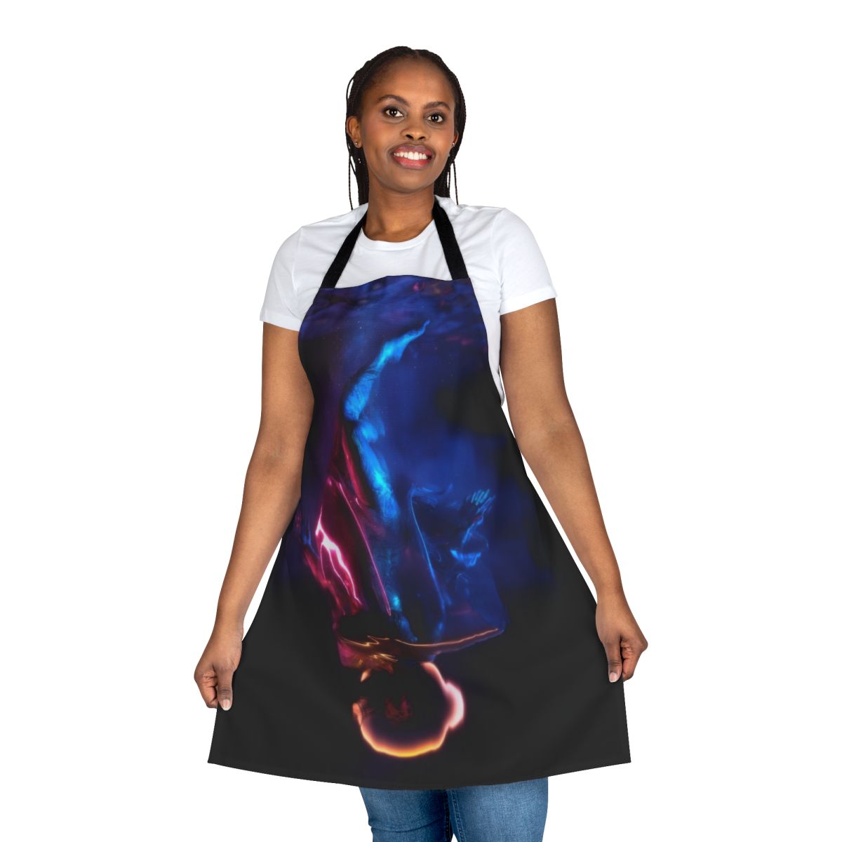 Erra Neon Apron with abstract, metalcore-inspired design