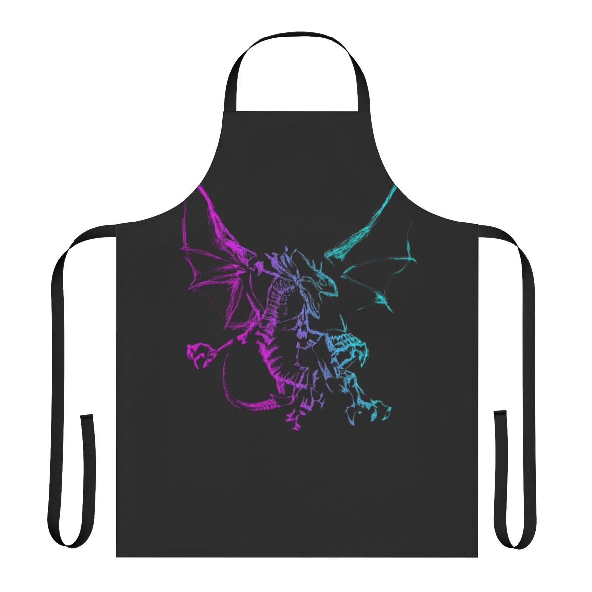 Neon apron featuring a mythological legendary animal design