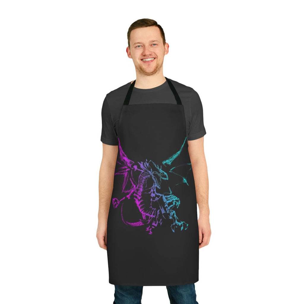 Neon apron featuring a mythological legendary animal design