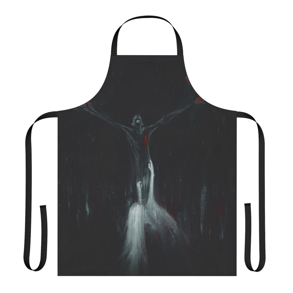 Neon black metal apron with blackstetics aesthetic design