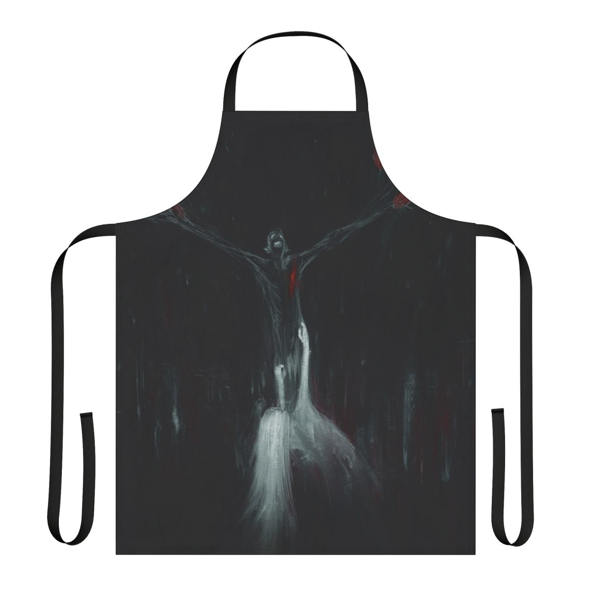 Neon black metal apron with blackstetics aesthetic design