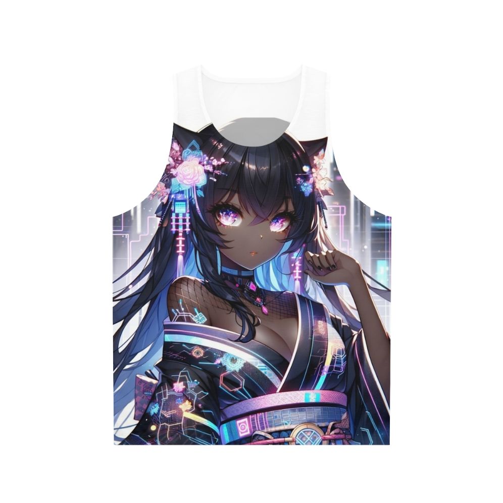 Neon Dreams Unisex Cyberpunk Tank Top