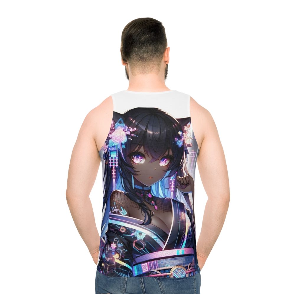 Neon Dreams Unisex Cyberpunk Tank Top