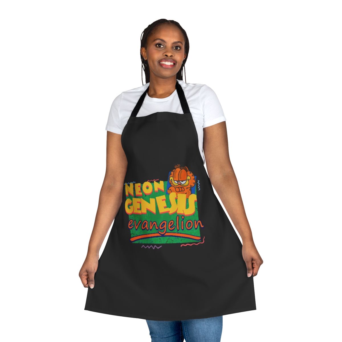 Neon Genesis Evangelion Inspired Garfield Cooking Apron