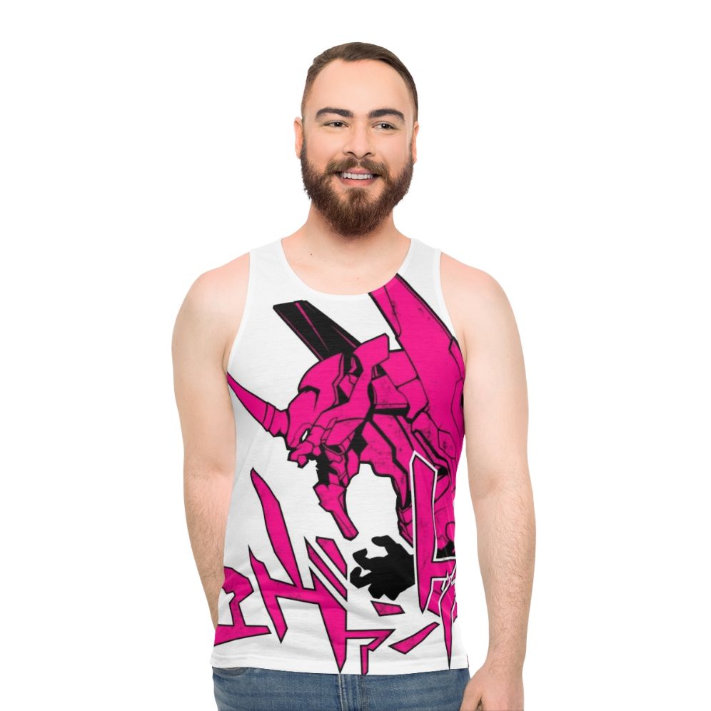 Neon Genesis Evangelion Inspired Unisex Tank Top