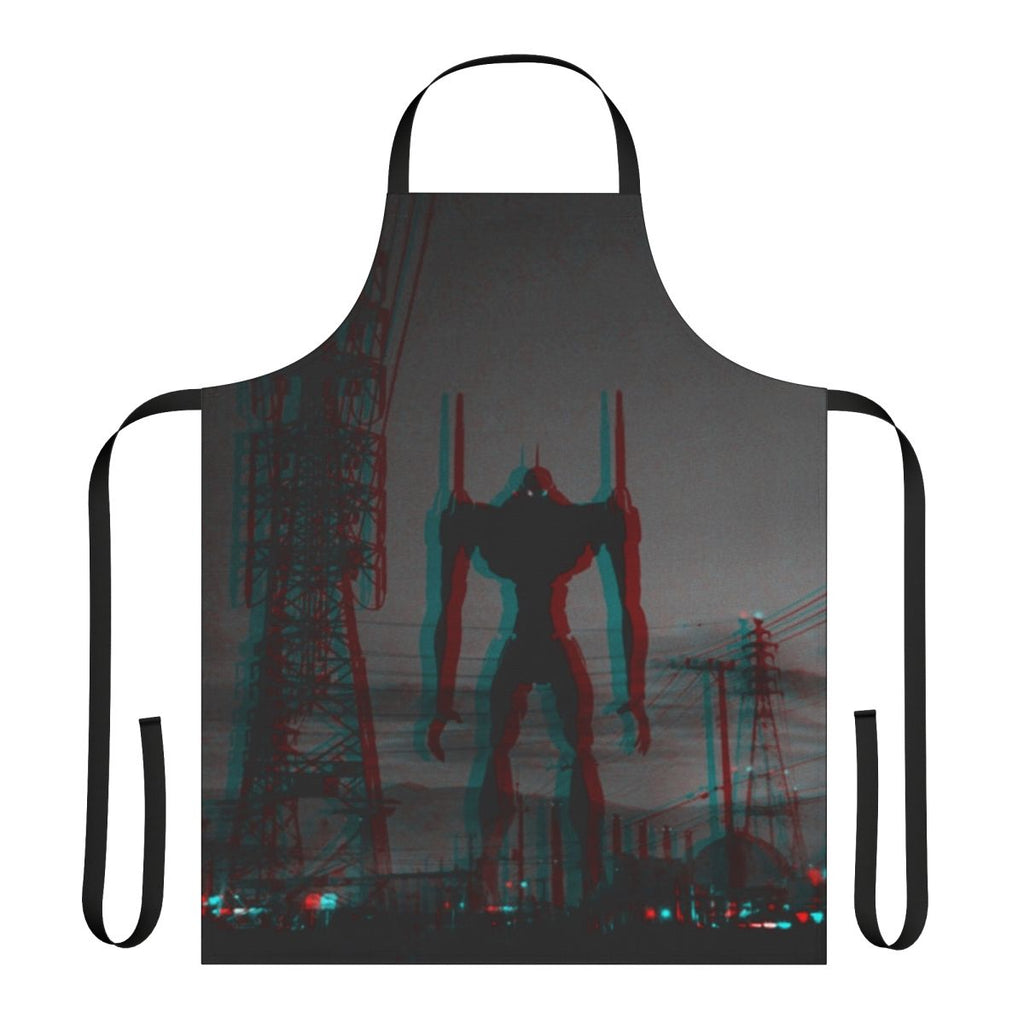 Neon Mecha Anime Apron Inspired by Evangelion Unit One