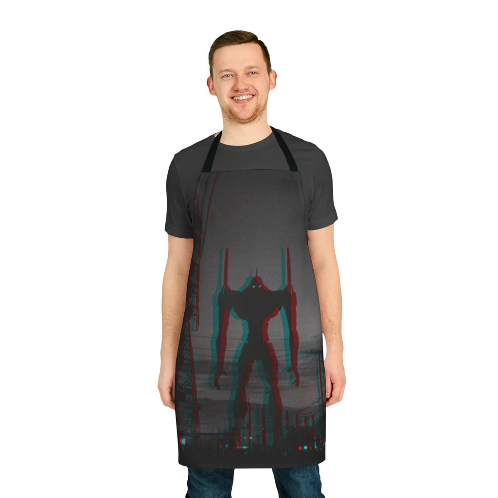 Neon Mecha Anime Apron Inspired by Evangelion Unit One