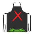 Stylized apron featuring the Trickster character from the game Dead by Daylight, with a neon nights, synthwave-inspired design.