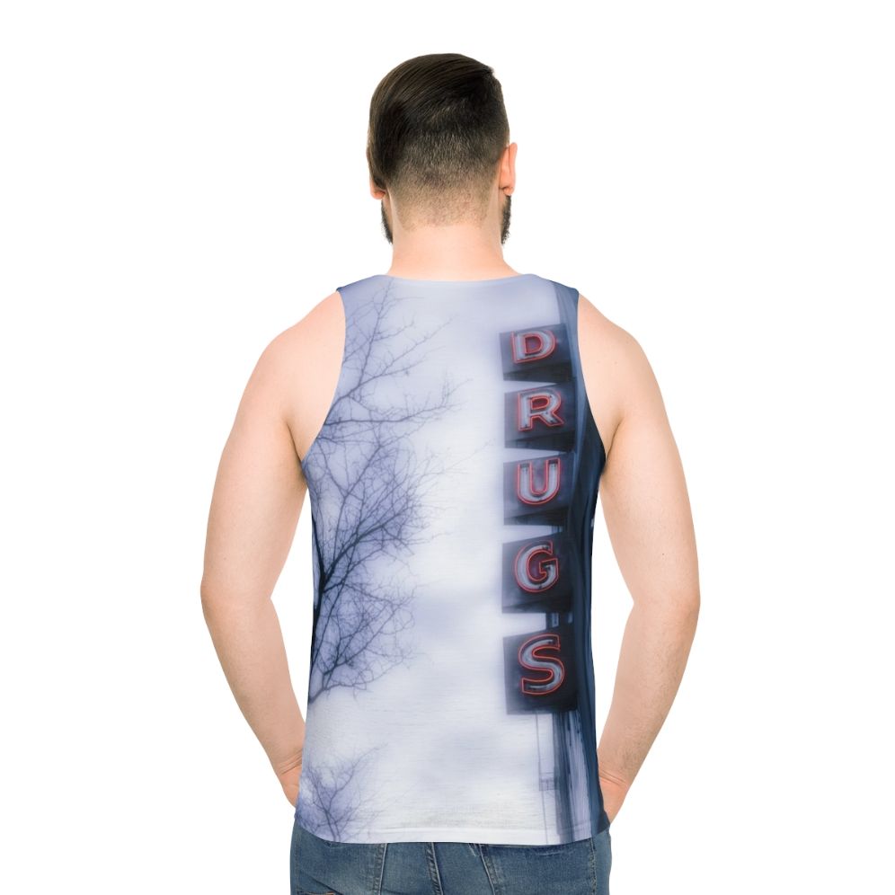 Neon retro graphic tank top