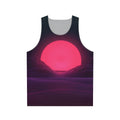 Neon sunset unisex synthwave tank top
