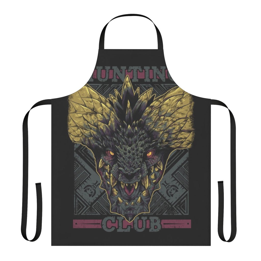 Nergigante-themed apron featuring the fearsome dragon from the Monster Hunter video game series.