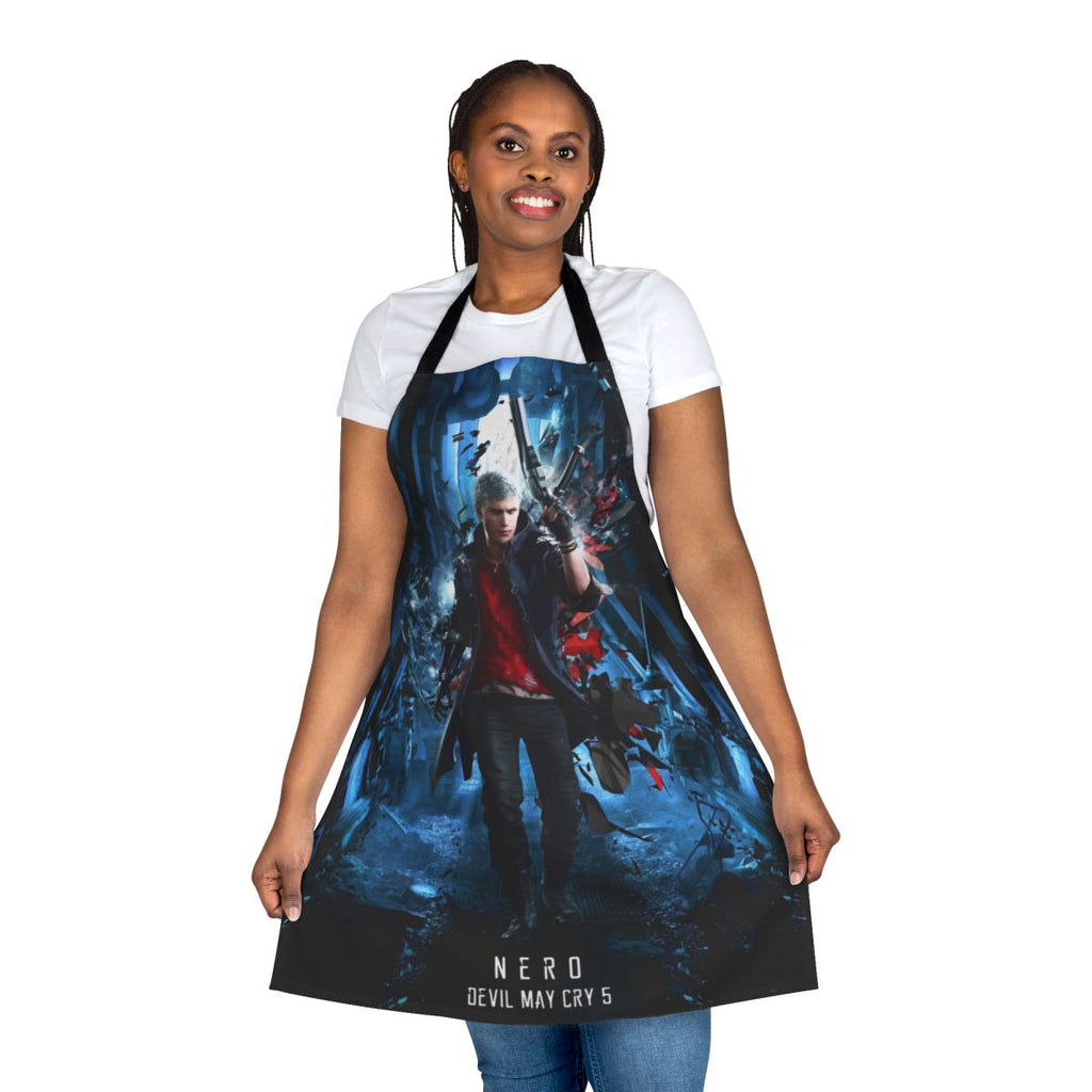 Apron featuring the character Nero from the video game Devil May Cry 5