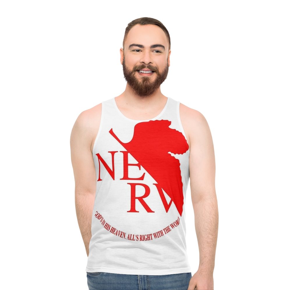 Nerv Logo Neon Genesis Evangelion Anime Unisex Tank Top