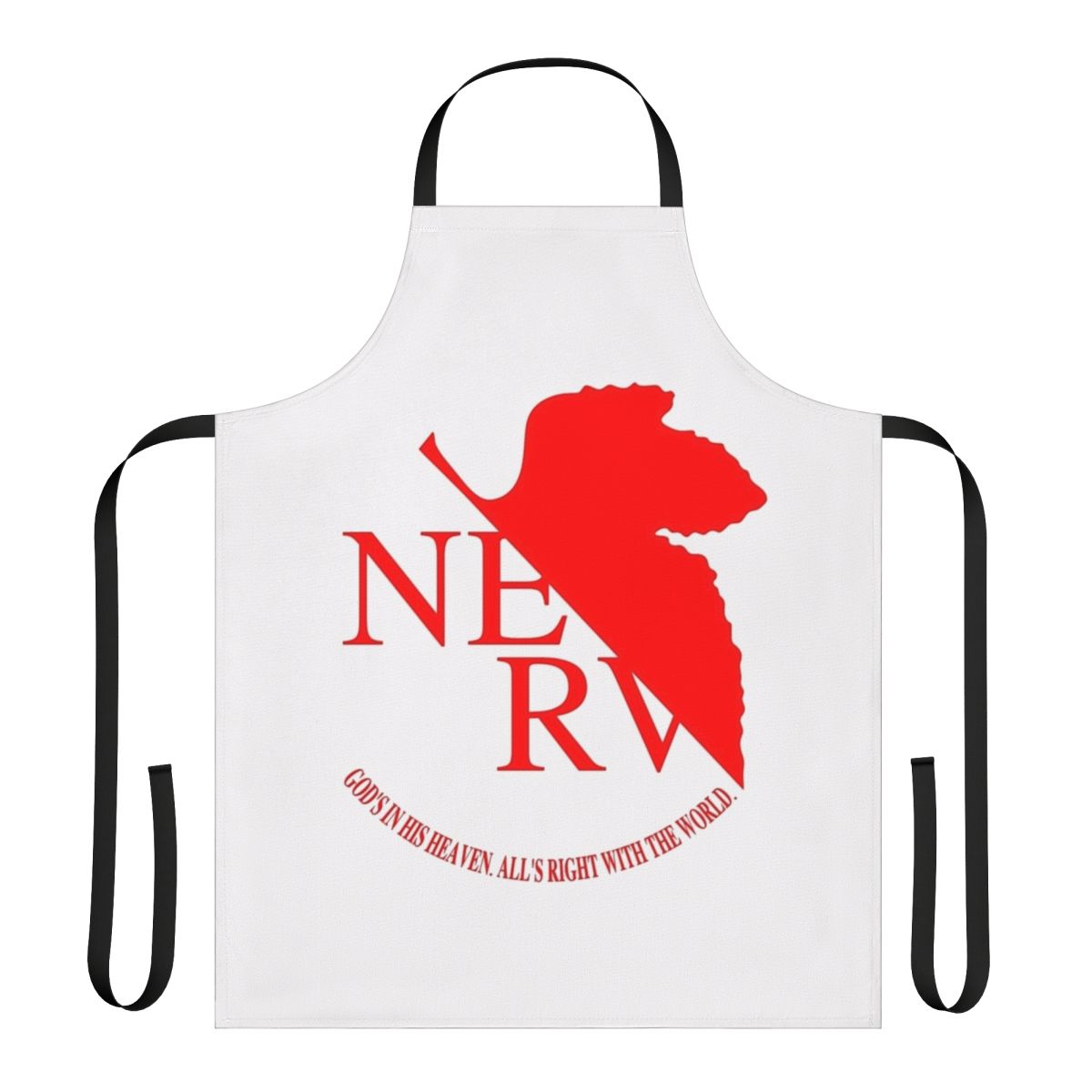 Nerv Logo Inspired Anime Apron with Neon Genesis Evangelion Themes