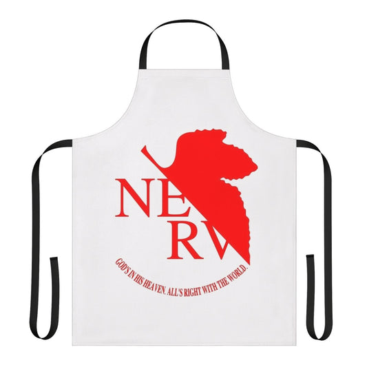 Nerv Logo Inspired Anime Apron with Neon Genesis Evangelion Themes
