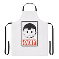 Ness-inspired parody apron with "Okay" design for Earthbound and Super Smash Bros fans
