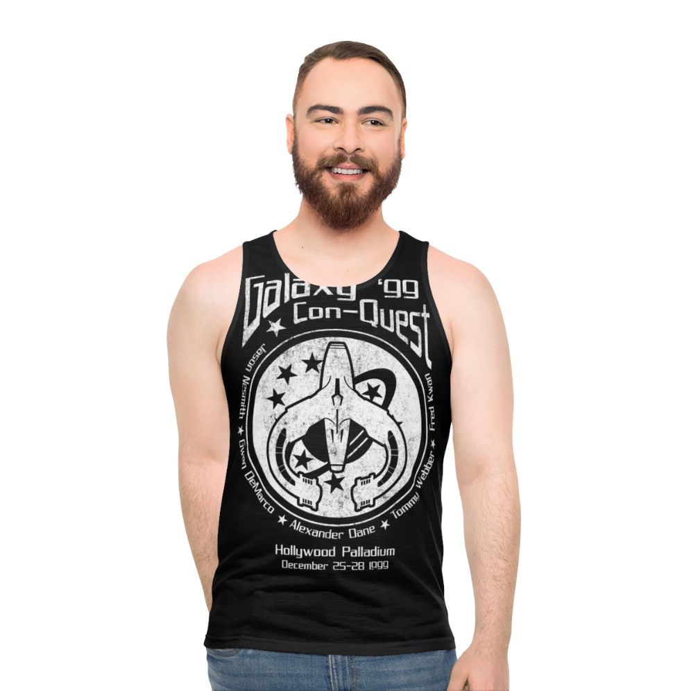 Never Give Up Unisex Sci-Fi Tank Top