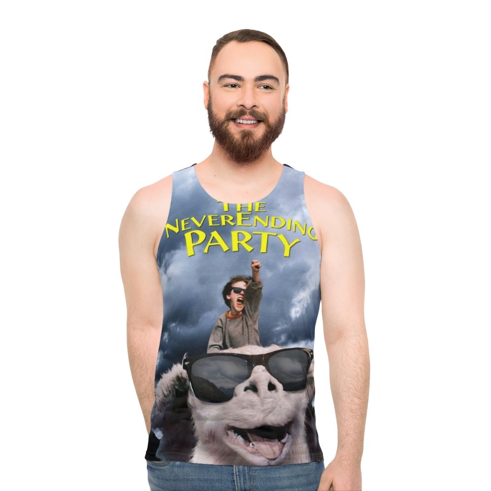 Unisex "The Neverending Party" fantasy-inspired tank top