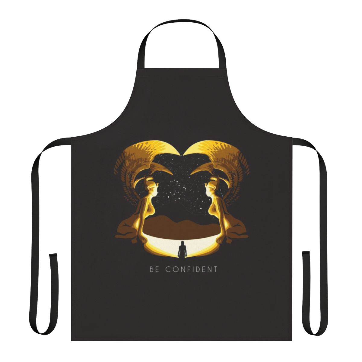 Neverending Story themed apron with literary and fantasy motifs
