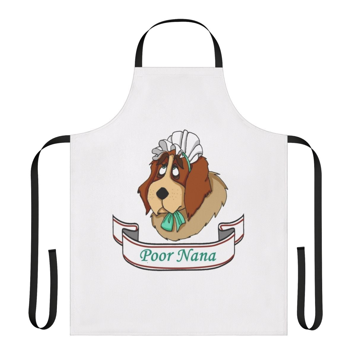 "Nana Apron featuring a charming Neverland-inspired design"