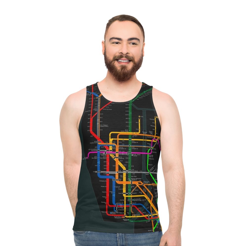 New York City Subway Map Unisex Tank Top