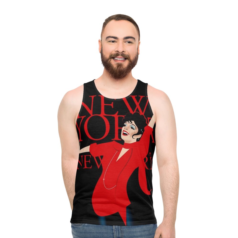 New York Unisex Tank Top featuring Alejandro Mogollo Art