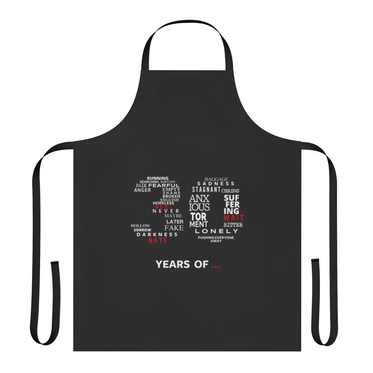 Nf Inspired Apron with Motivational Lyrical Design