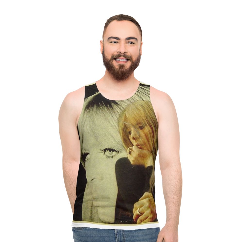 Nico Chelsea Girl unisex tank top featuring classic Velvet Underground album art