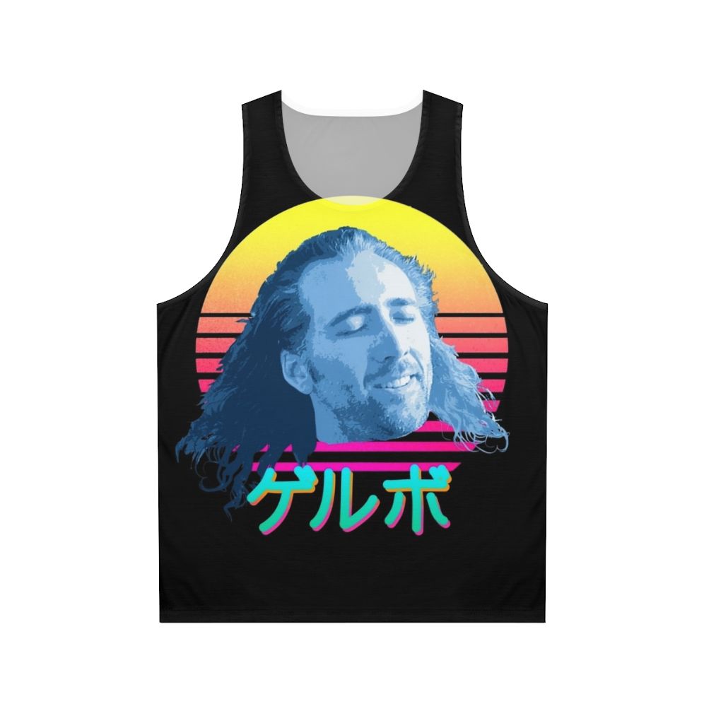 Nicolas Cage 80s Retro Unisex Tank Top