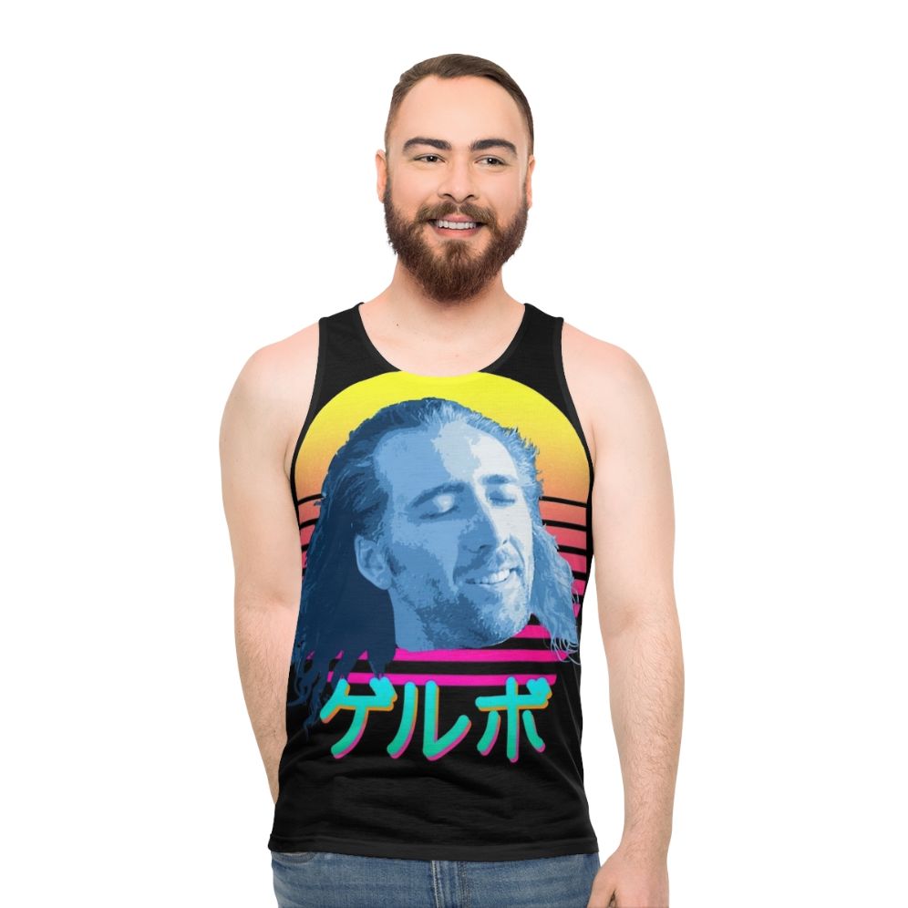 Nicolas Cage 80s Retro Unisex Tank Top