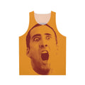 Nicolas Cage Unisex Tank Top featuring pop art design