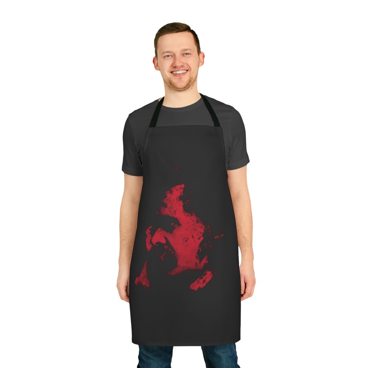 Apron featuring a portrait of the philosopher Friedrich Nietzsche