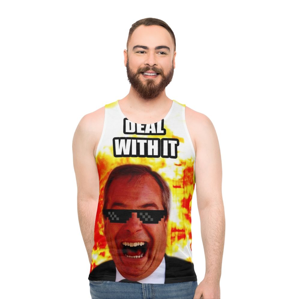 Nigel Farage Brexit Unisex Tank Top