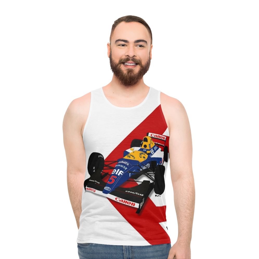 Nigel Mansell Williams Renault FW14B Unisex Tank Top